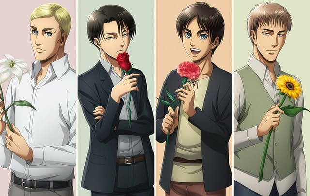 Los Chicos de Shingeki no Kyojin abrirán una florería en Japón